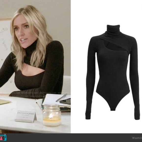 ALIX NYC Black Long Sleeve Cutout Bodysuit - Picture 7 of 16